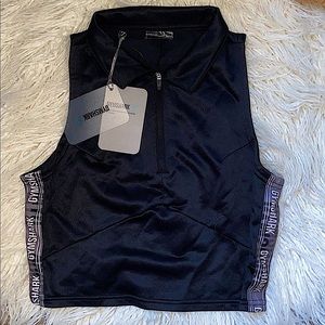 Gym shark quarter zip vest!